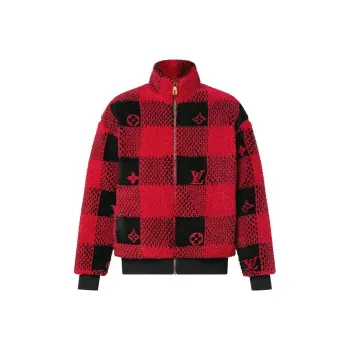 LOUIS VUITTON 2010s Damier Fleece Jacket