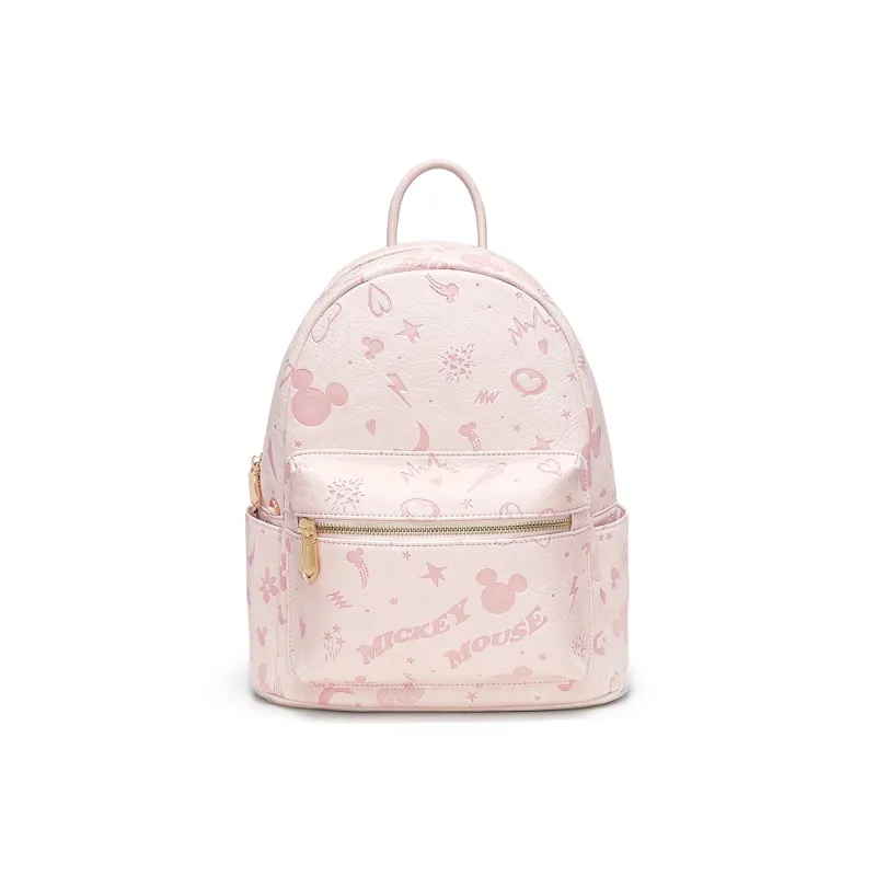 MESUCA Disney, Collaboration Disney Collection PU Backpack Regular Women's Ecru/Pink/Silver-8