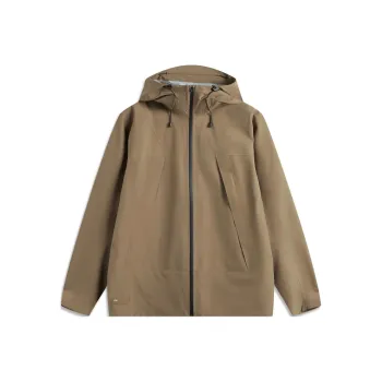 LiNing Sports Life Collection Breathable Warm Windbreaker Jacket Men's Caramel Brown