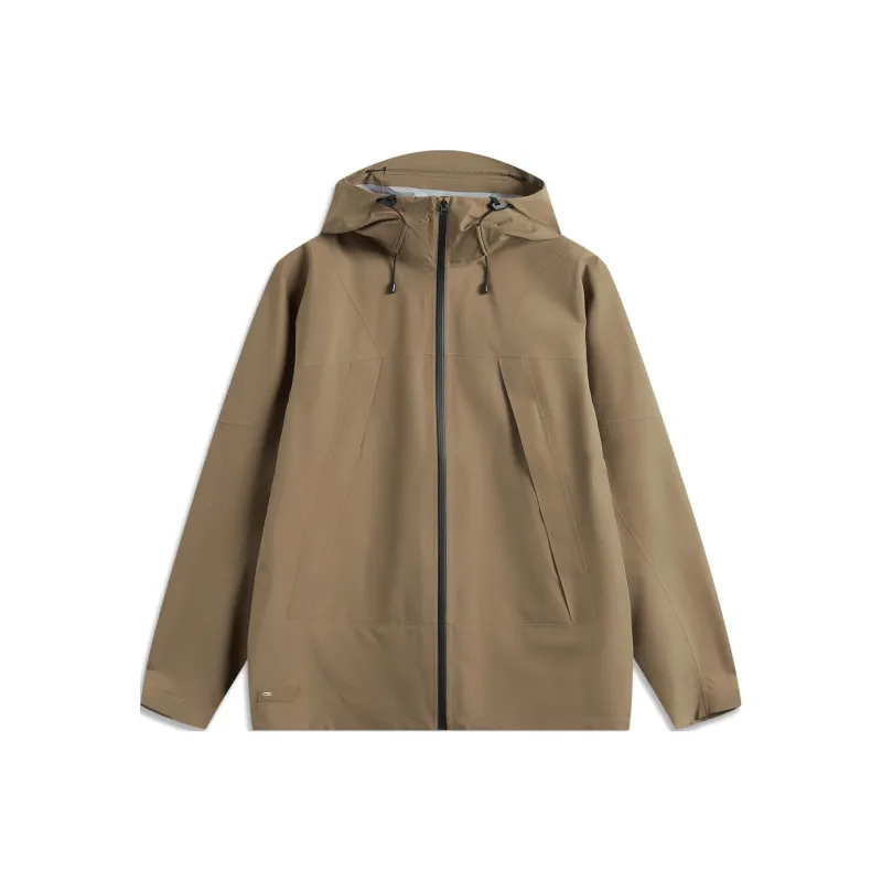 LiNing Sports Life Collection Breathable Warm Windbreaker Jacket Men's Caramel Brown-0