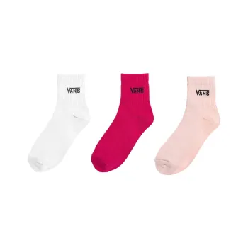 Vans HALF CREW Mid Calf Socks Women's 3 Pack Mixed Color