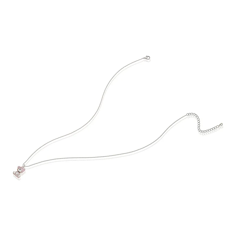 AJIDOU Copper Alloy Necklaces Women's Pink-3