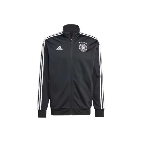 Adidas Germany Dna Track Top Retro Sports Stand Collar Jackets Men's Black