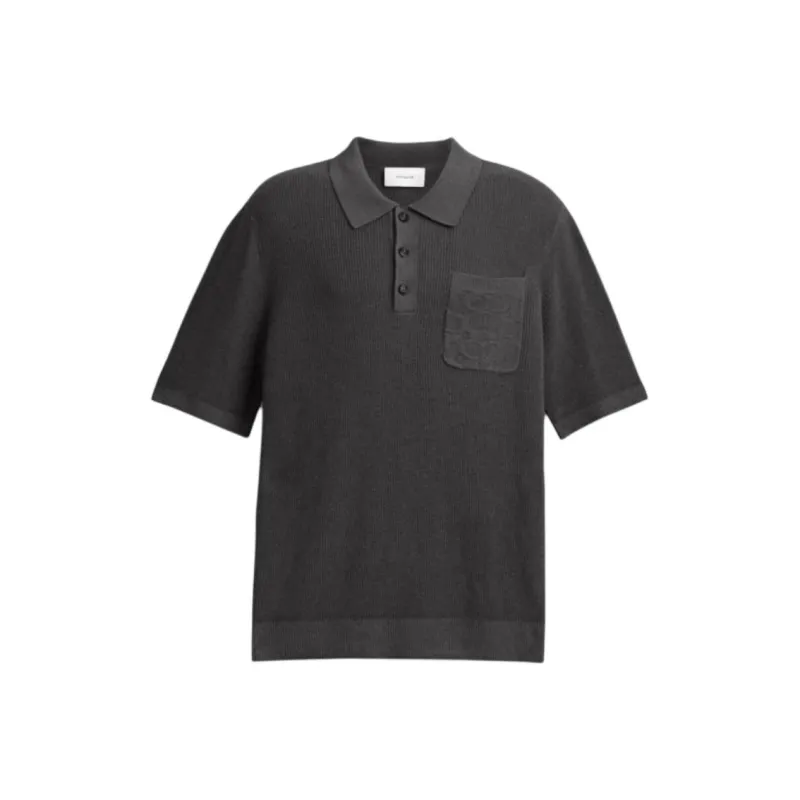 COACH SS25 Polo Shirt Men's Black-0