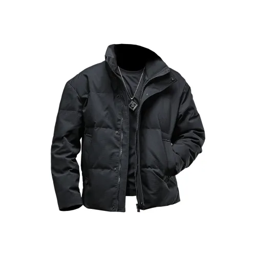 Seasonal Words Down Jacket Men's Black