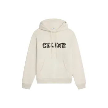 CELINE Loose Hoodie In Cotton Fleece