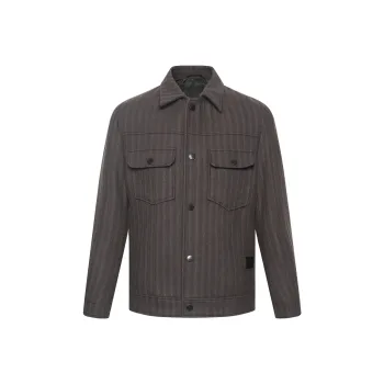 LESS IS MORE Coats Men's Gray Coffee
