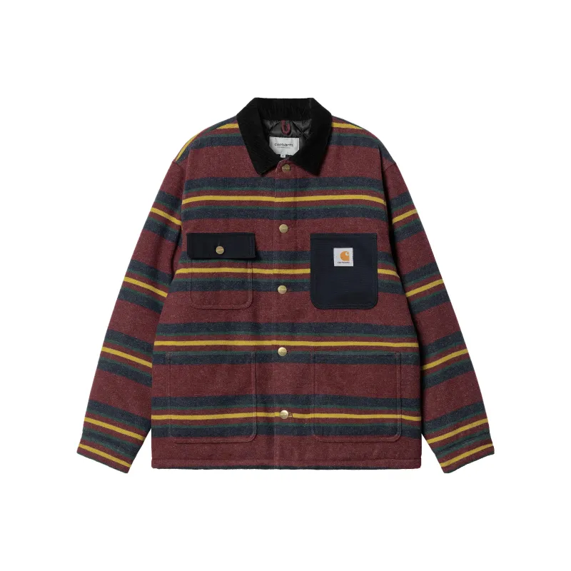 Carhartt WIP Oregon Striped Flannel Jacket-0
