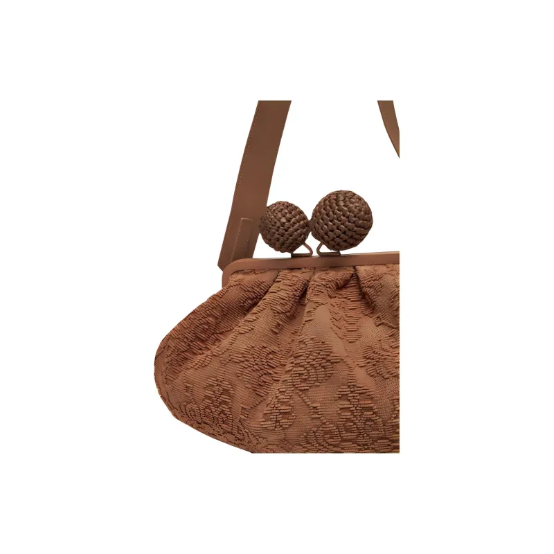 WEEKEND MaxMara Cotton Handbag Women's Brown-5