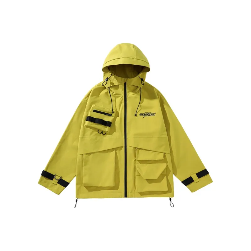 GENANX Jackets Coats Unisex Neon Yellow-0