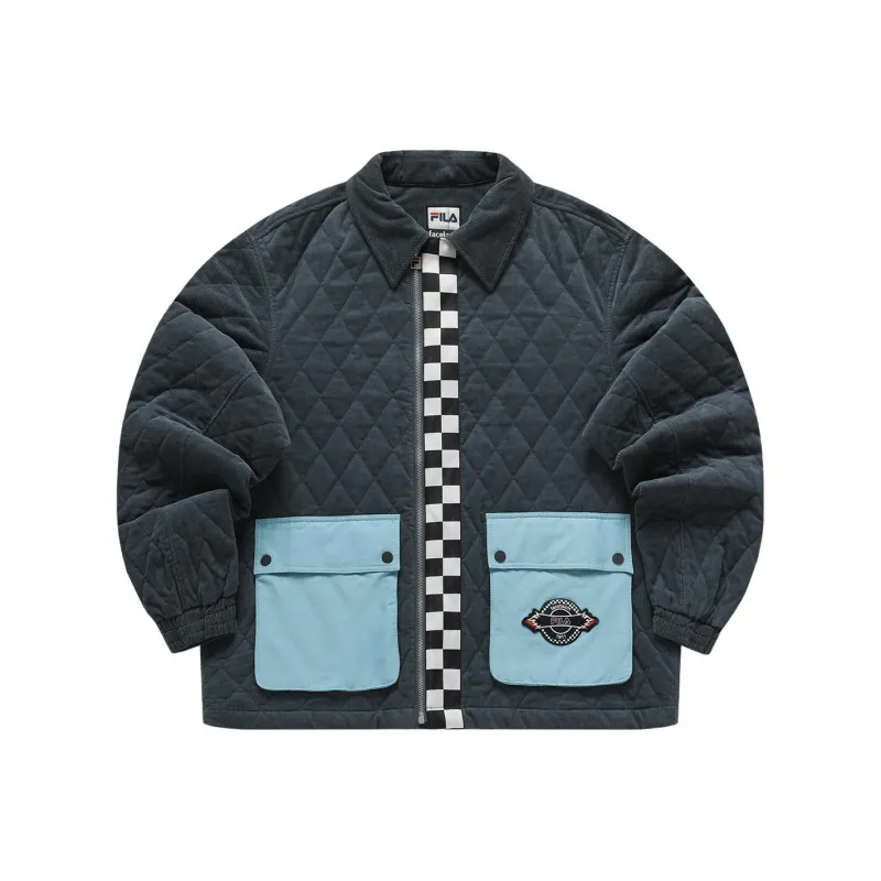 FILA FUSION x FACETASM Puffer Jacket Men's Jade Gray-0