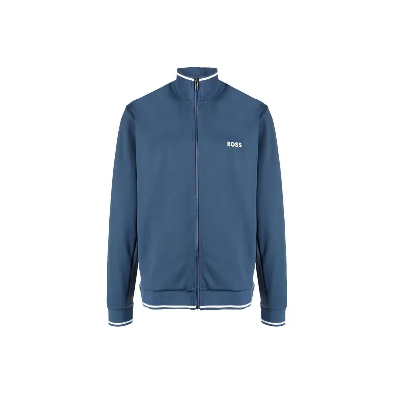 Boss Logo embroidered Zip up Jacket-0
