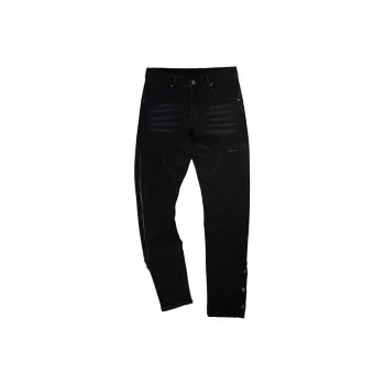 GAONCREW Slim Fit Pants Moderate Jeans Unisex Black