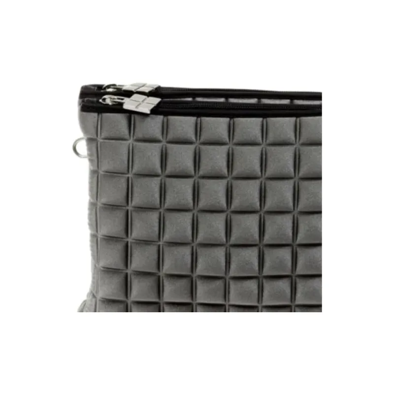 BPRIME 3D Cubic Thermoformed Fabric Clutch Unisex Gray-4