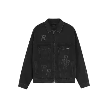 REPRESENT R4 Initial Denim Jacket Jackets & Coats Men's Black