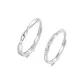Mobius Loop Couple Rings[Sterling Silver 999]