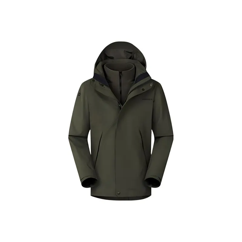 MERRELL Water-Resistant Windproof Wear-Resistant Warm Anti-Static Windbreaker Jacket Men's East Pine Green-0