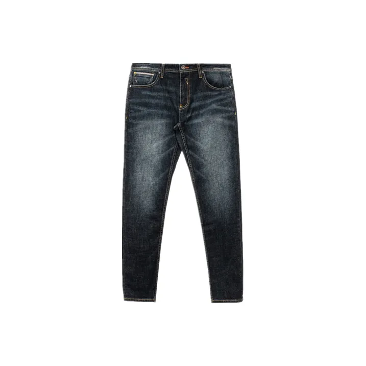 CAT Straight Jeans Men's Dark Blue-0