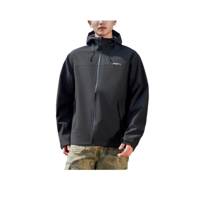 361° Keep Warm From The Wind Windbreaker Jacket Unisex Slate Gray/Slate Gray-0