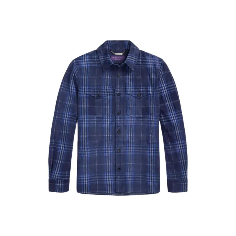 Ralph Lauren Purple Label Checkered Shirt Jacket-0