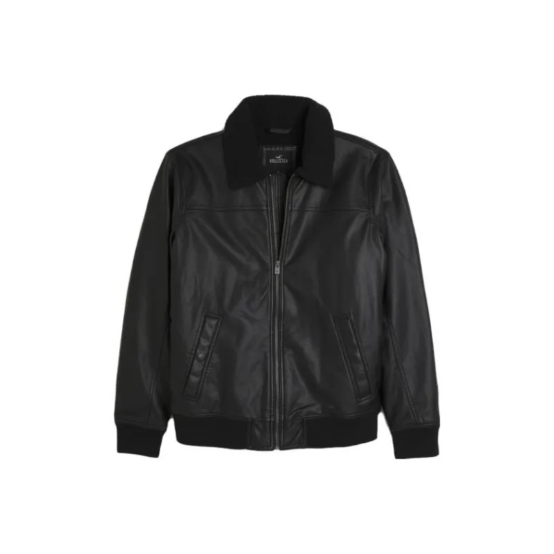 Hollister Jackets Men Black-0