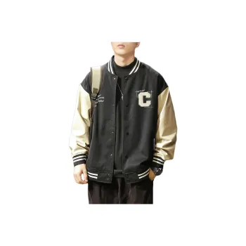 Tonlion Baseball Jacket Men's Black