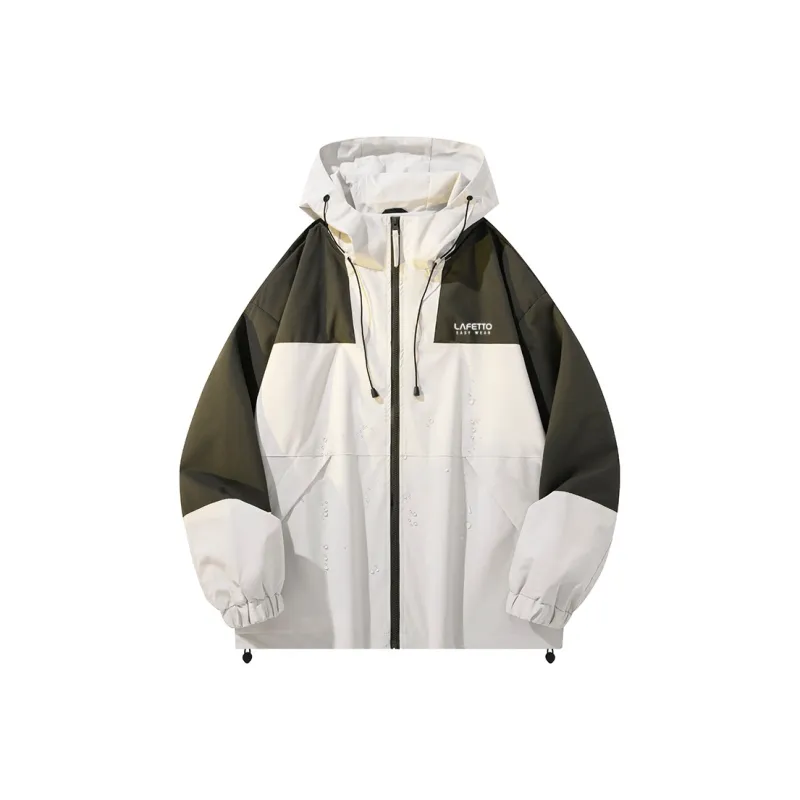Lafetto Water Resistant Windproof Wear Resistant Windbreaker Jacket Unisex-10