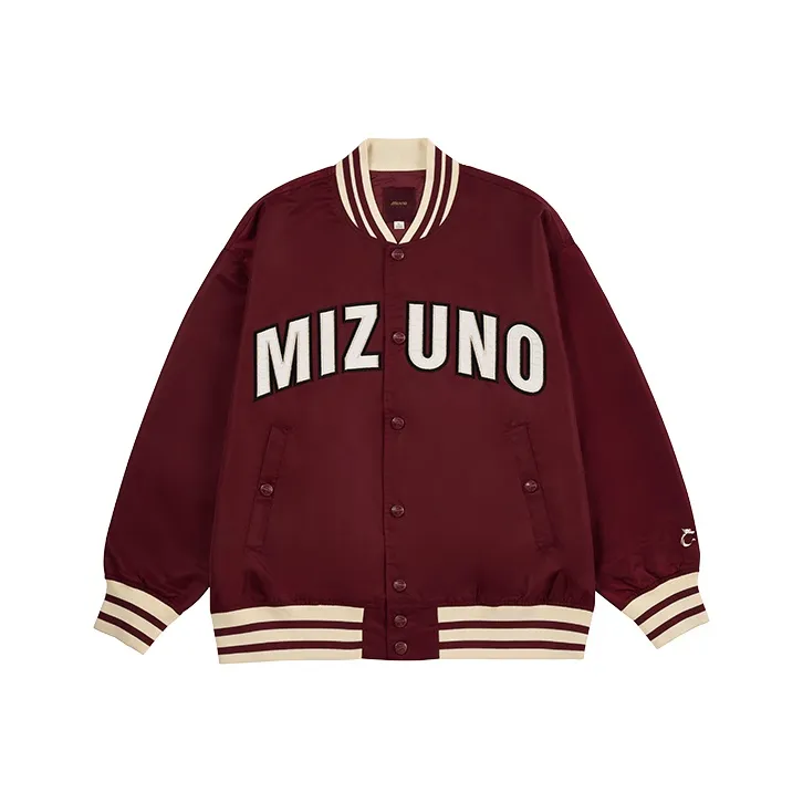 Mizuno Baseball Jacket Unisex Vermilion Red-0