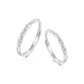 Bestie Style Couple Rings[Sterling Silver 999]