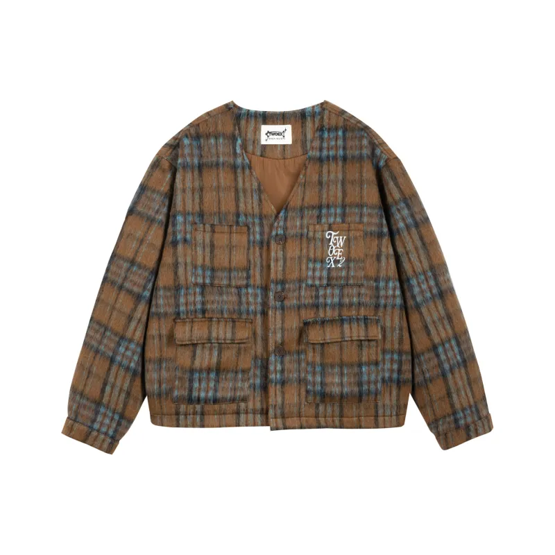 TWOEX2 Plaid Unisex Jacket-0