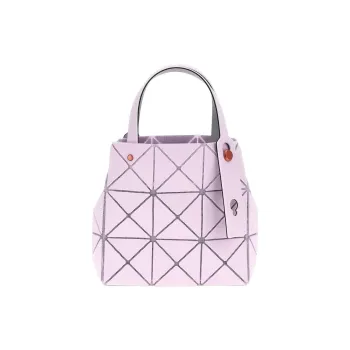 ISSEY MIYAKE CARAT Polyvinyl Chloride Handbag Mini Women's Light Pink