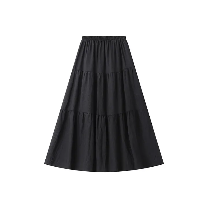 ATUXIU 2025 Spring/Summer Minimalist Style Versatile Half Length Skirt Women's-1