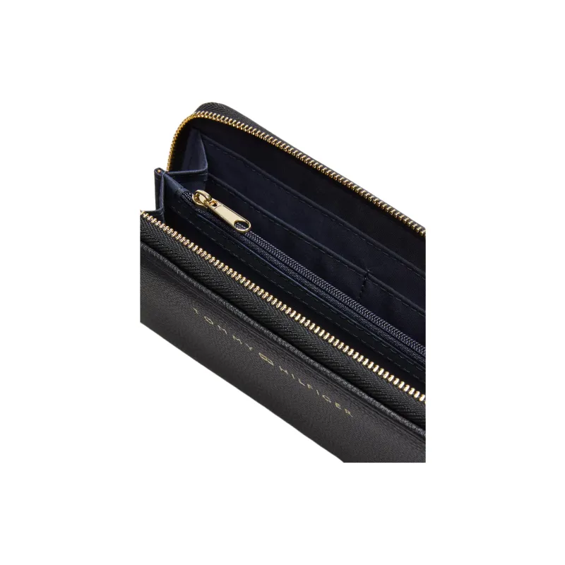 Tommy Hilfiger Polyurethane Wallet Large Size Women's Black-2
