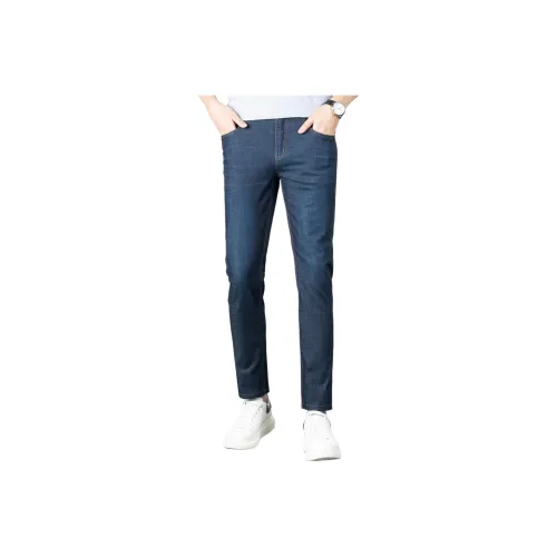 Red bean Jeans Men Navy Blue B5