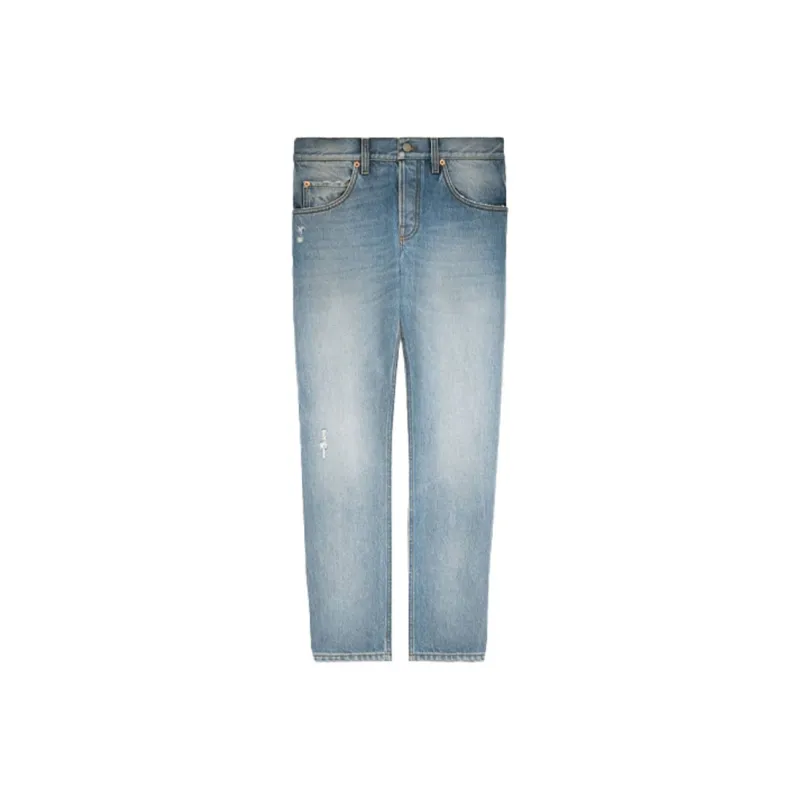 GUCCI Tapered Eco Bleached Jeans-0