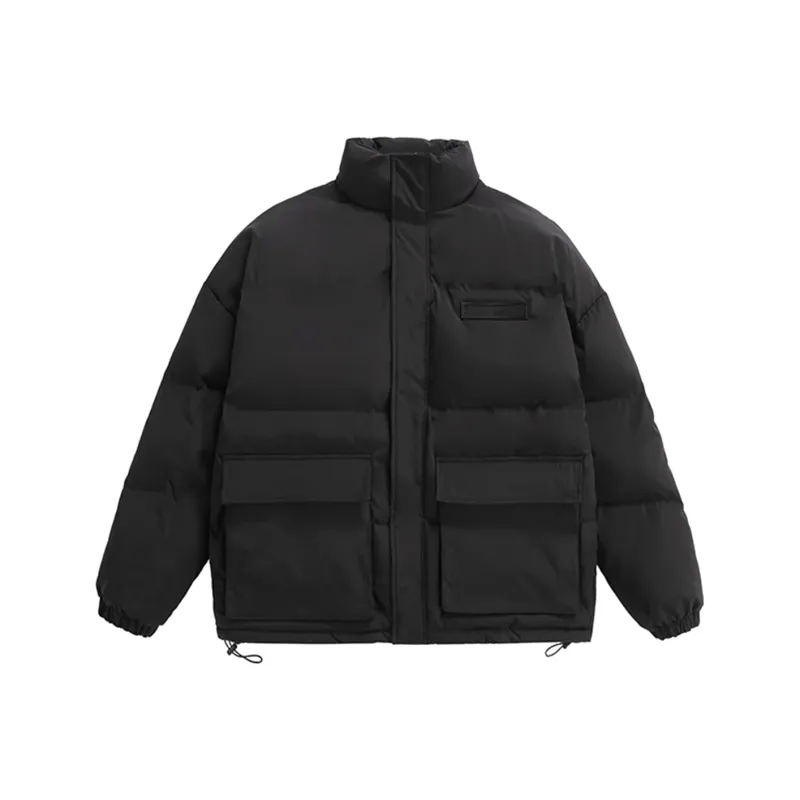 714STREET Puffer Jacket Unisex Black-0