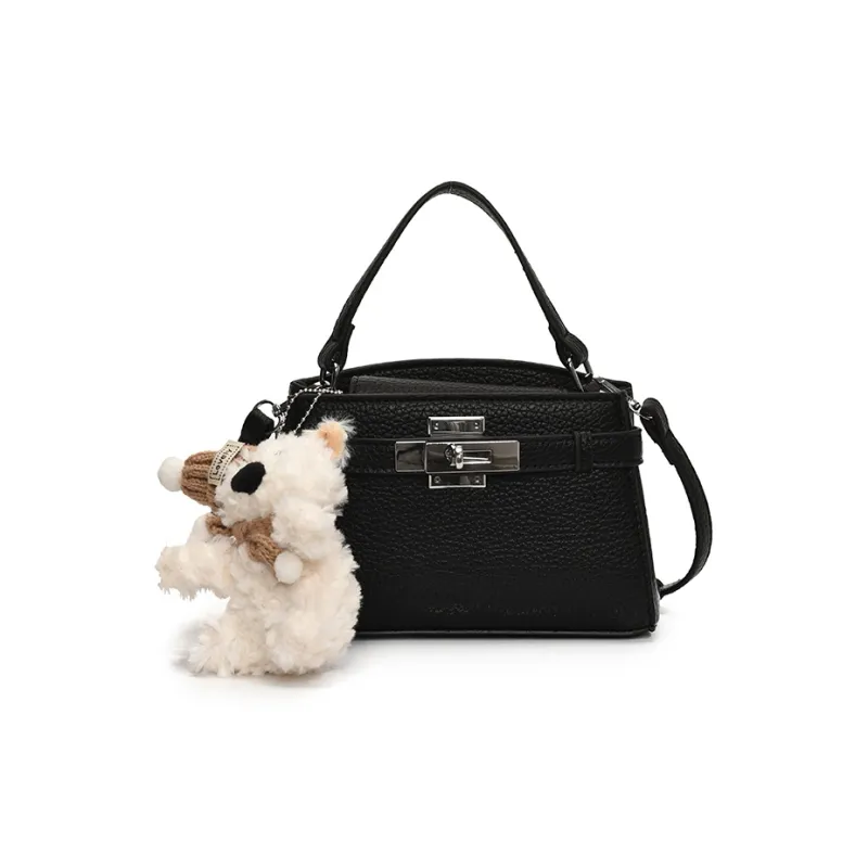 Yalu PU Handbag Regular Women's Black/Yellow/Blue/White-1