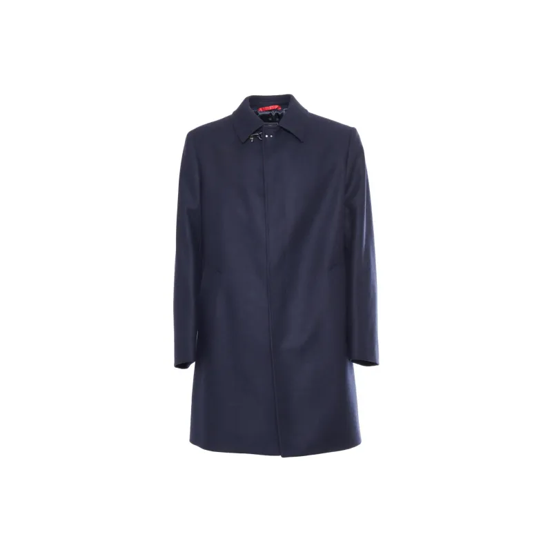 FAY Singe Breasted Straight Hem Coat-0