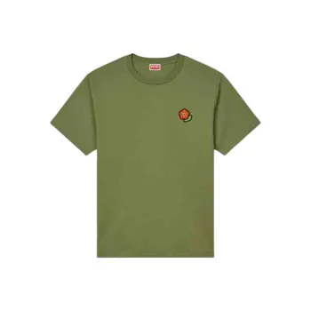 KENZO SS25 T Shirt Men's Gray Brown Khaki