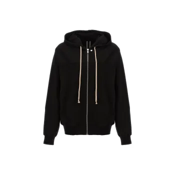 RICK OWENS Zip Up Windbreak Hoodie