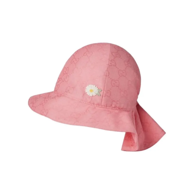 GUCCI Cotton, Viscose, Polyester Bucket Hats Kids' Pink-1