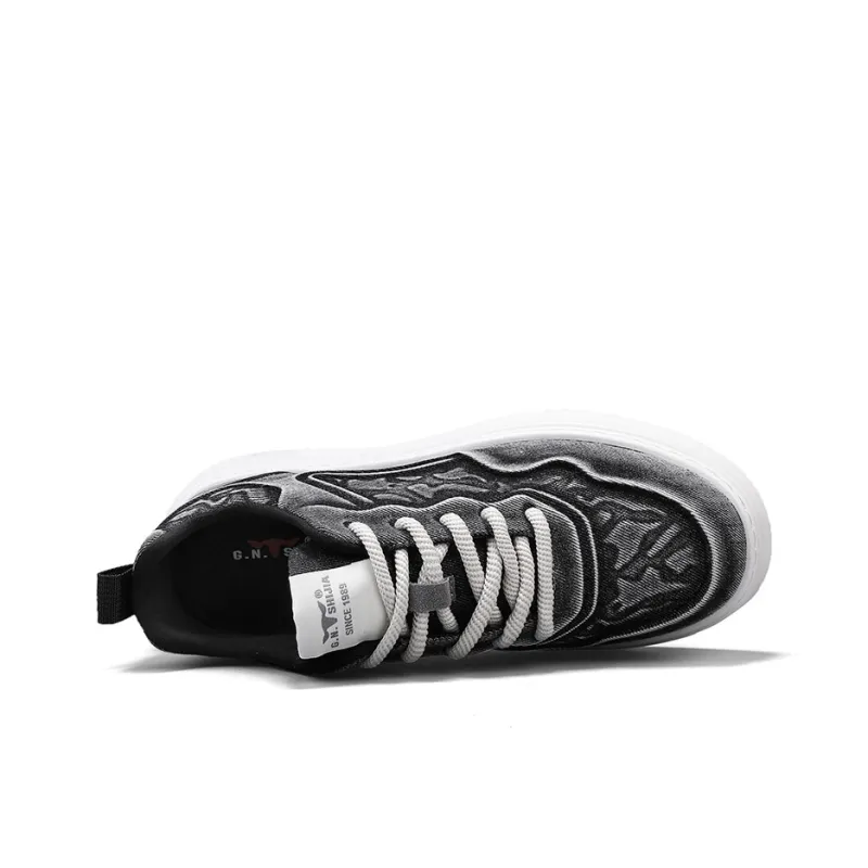 G.N.SHIJIA Slip Resistant Cushioning Abrasion Resistant Lightweight Low Top Skateboard Shoes Men's-4