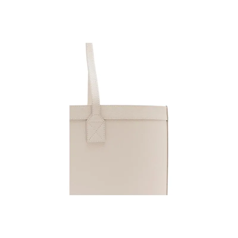 Burberry London Calfskin Tote Bag, Shopping Bag, Shoulder Bag Medium Size Women's Lime Gray-3