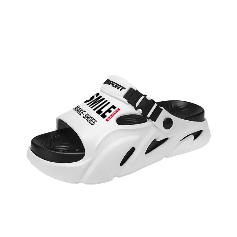 CAMOSI Beach Sandals Unisex Black Gray/White Black/Orange/Mint Green-5