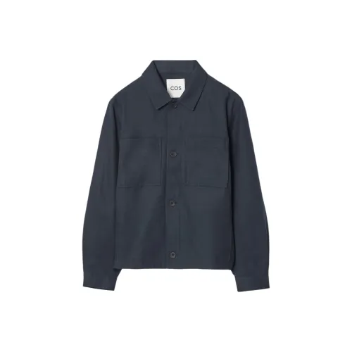 COS Jackets Coats Men's Navy Blue