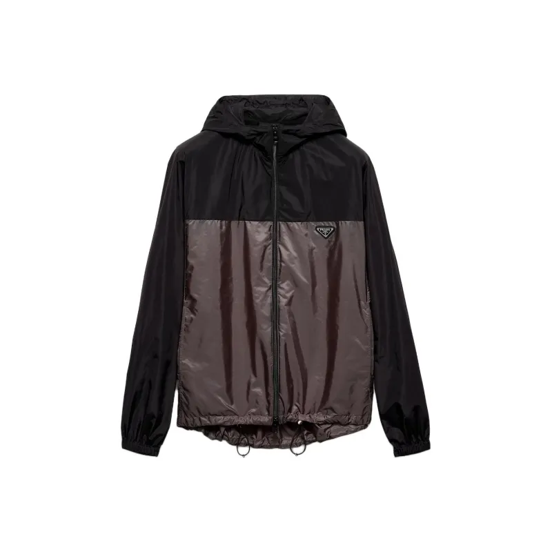 PRADA Triangle Logo Zipped Jacket-0