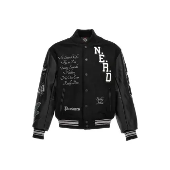 PLEASURES Nerd Varsity Jacket