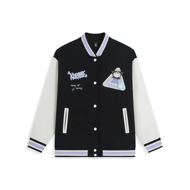 XTEP Baseball Jacket Unisex Jet Black-0