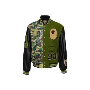 Jeff Hamilton X A BATHING APE Jeff Hamilton Collaboration Jackets Unisex Green