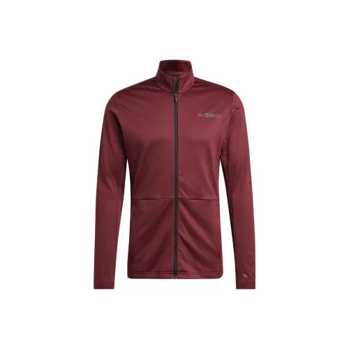 Adidas Terrex Multi Full-zip Fleece Jacket Jackets Coats Men's Contour Red